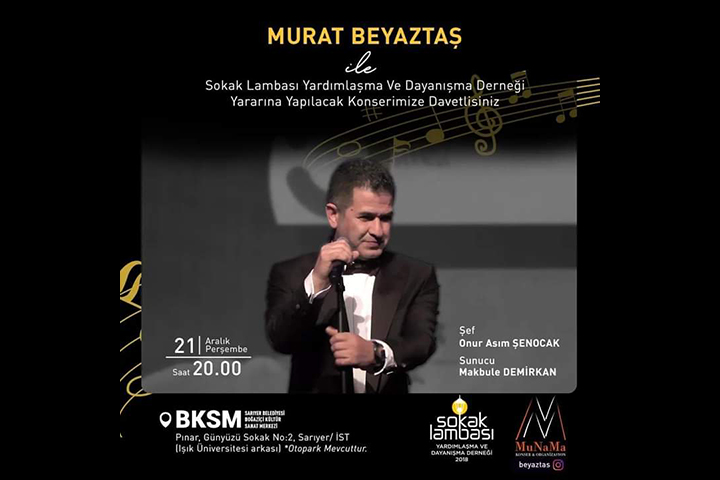 Sanatçı Murat Beyaztaş’tan yardım konseri