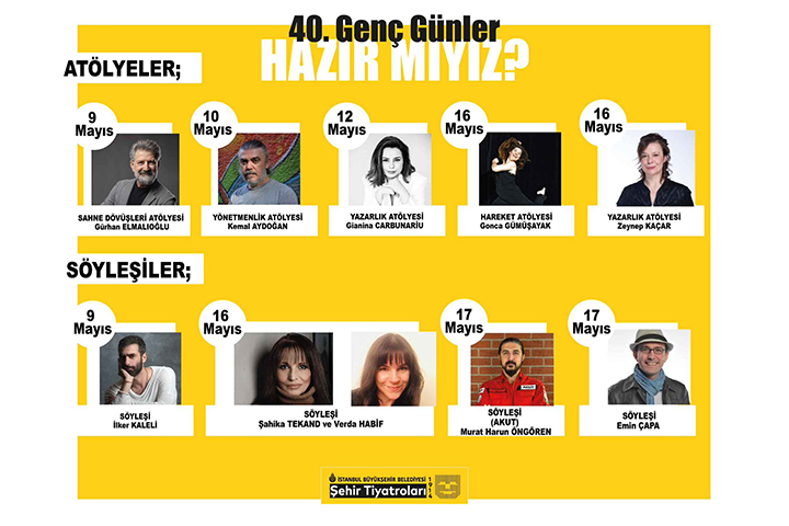 İBB Şehir Tiyatroları’nın her yıl geleneksel olarak düzenlediği 40. Genç Günler başlıyor.
